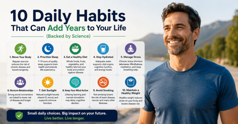 10 Daily Habits That Can Add Years to Your Life (Backed by Science)