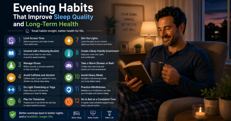 Evening Habits That Improve Sleep Quality and Long-Term Health