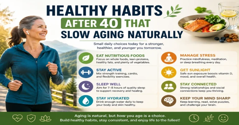 Healthy Habits After 40 That Slow Aging Naturally